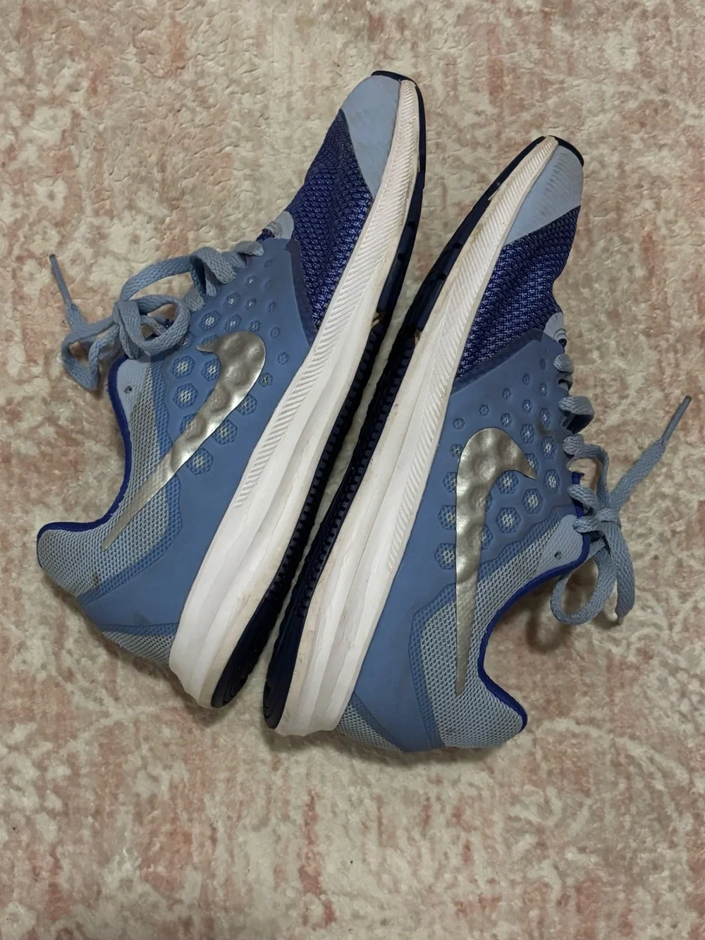Kids Nike Shoes Blue Athletic Sneakers - Size 4.5